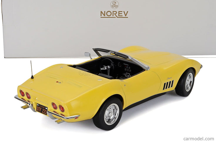 Chevrolet Corvette Cabriolet Open 1969 1:18 Norev žltá