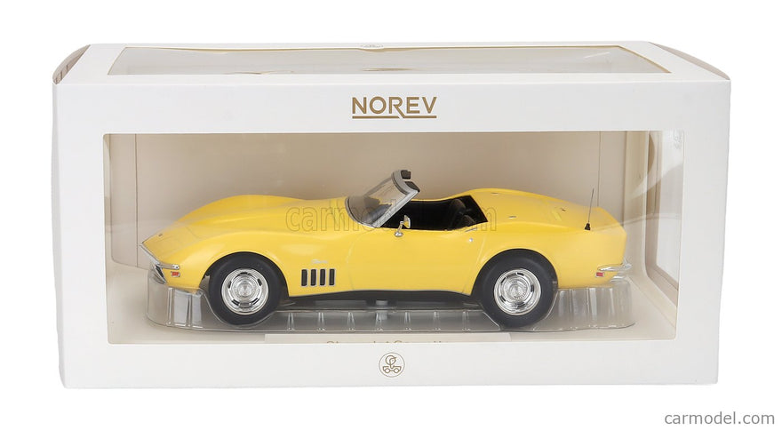 Chevrolet Corvette Cabriolet Open 1969 1:18 Norev žltá