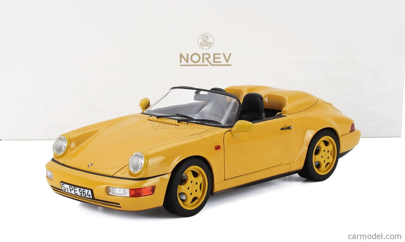 Porsche 911 964 Speedster Cabriolet Open 1993 1:18 Norev žltá