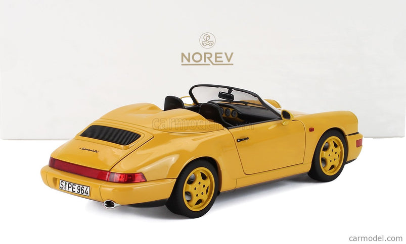 Porsche 911 964 Speedster Cabriolet Open 1993 1:18 Norev žltá