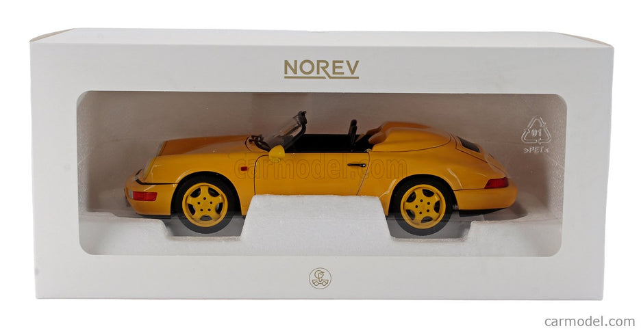 Porsche 911 964 Speedster Cabriolet Open 1993 1:18 Norev žltá