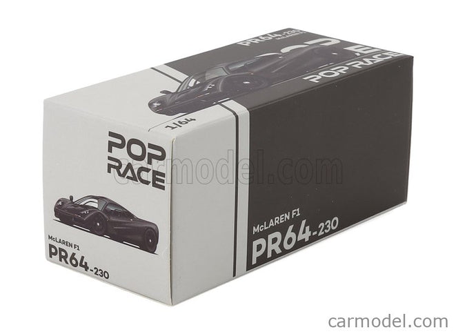 Mclaren F-1 Road Car 1993 1:64 Pop Race čierna