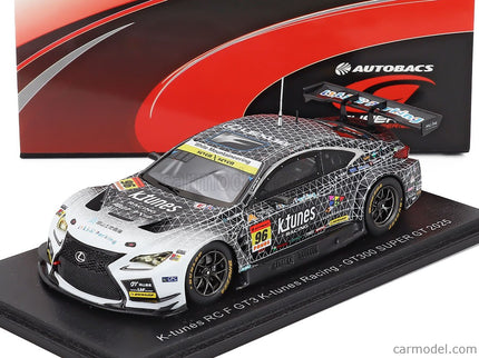 Lexus RC F GT3 Team K-Tunes Racing N°96 GT300 Class Super GT 2025 Morio Nitta - Shinichi Takagi 1:43 Spark Model čierna biela