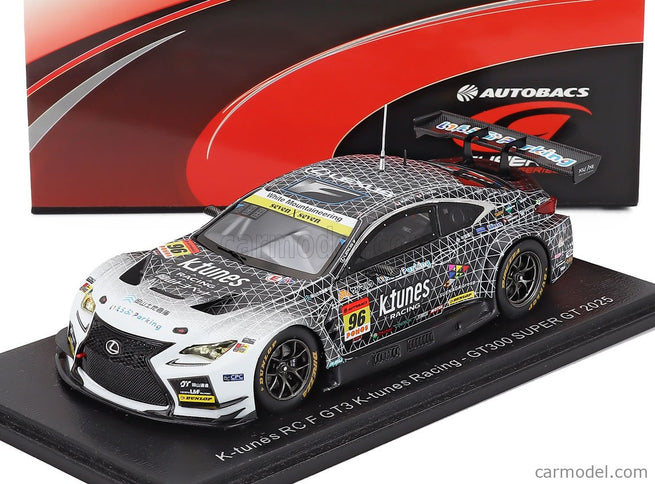 Lexus RC F GT3 Team K-Tunes Racing N°96 GT300 Class Super GT 2025 Morio Nitta - Shinichi Takagi 1:43 Spark Model čierna biela