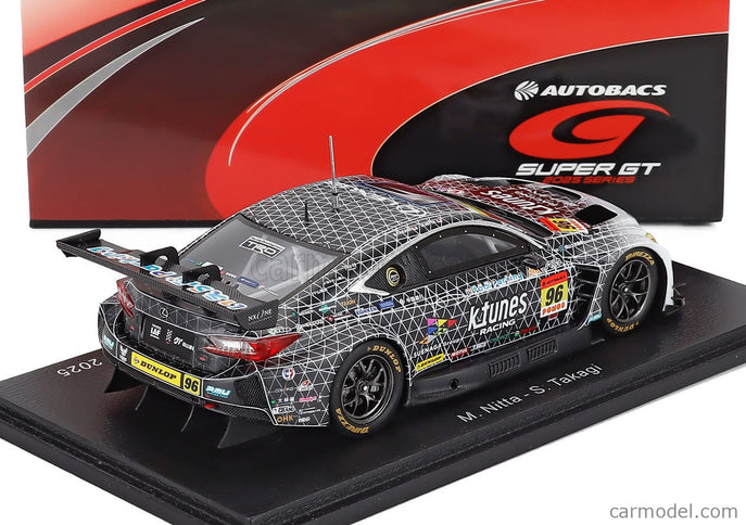 Lexus RC F GT3 Team K-Tunes Racing N°96 GT300 Class Super GT 2025 Morio Nitta - Shinichi Takagi 1:43 Spark Model čierna biela