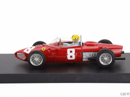 Ferrari F1 156 N°8 Italy Monza Italy GP 1961 Ricardo Rodriguez - With Driver Figúrka 1:43 Brumm červená
