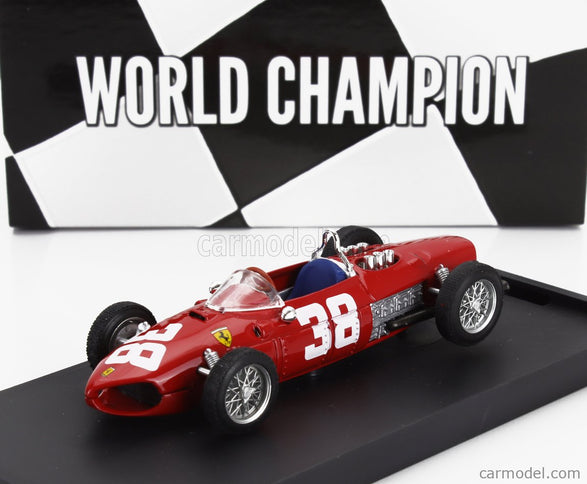 Ferrari F1 156 N°38 Majster Sveta 3. Miesto Monaco GP 1961 Phil Hill 1:43 Brumm červená