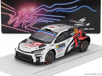 Toyota Yaris GR RALLY2 Hybrid Team Toyota Gazoo Racing Wrt NG (night Version) N°30 Rally Montecarlo 2025 Yuki Yamamoto - James Fulton 1:43 Spark Model biela