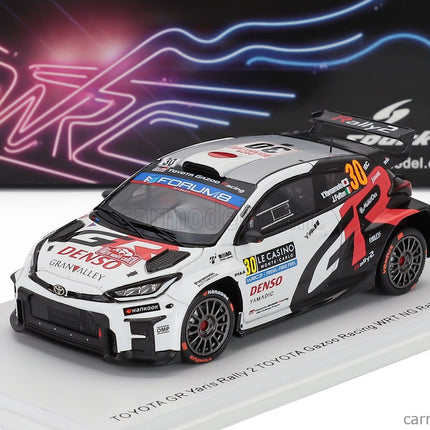 Toyota Yaris GR RALLY2 Hybrid Team Toyota Gazoo Racing Wrt NG (night Version) N°30 Rally Montecarlo 2025 Yuki Yamamoto - James Fulton 1:43 Spark Model biela