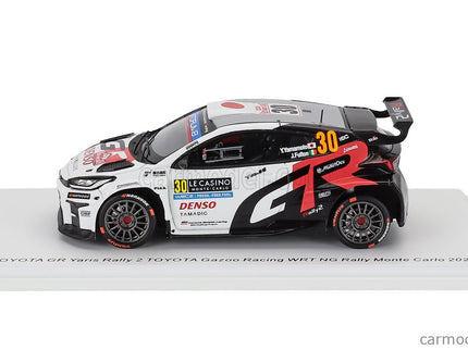 Toyota Yaris GR RALLY2 Hybrid Team Toyota Gazoo Racing Wrt NG (night Version) N°30 Rally Montecarlo 2025 Yuki Yamamoto - James Fulton 1:43 Spark Model biela