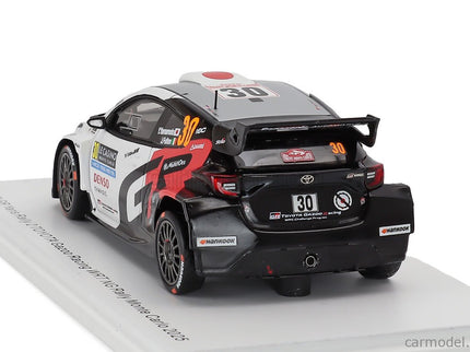 Toyota Yaris GR RALLY2 Hybrid Team Toyota Gazoo Racing Wrt NG (night Version) N°30 Rally Montecarlo 2025 Yuki Yamamoto - James Fulton 1:43 Spark Model biela
