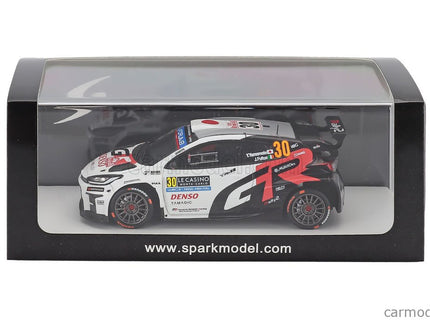 Toyota Yaris GR RALLY2 Hybrid Team Toyota Gazoo Racing Wrt NG (night Version) N°30 Rally Montecarlo 2025 Yuki Yamamoto - James Fulton 1:43 Spark Model biela
