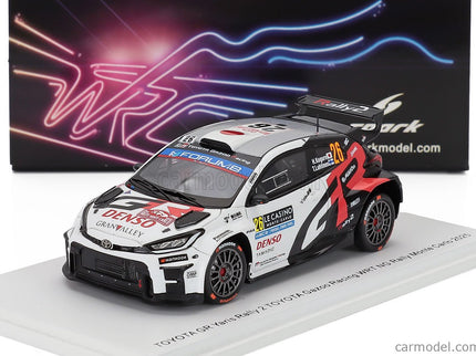 Toyota Yaris GR RALLY2 Hybrid Team Toyota Gazoo Racing Wrt NG (night Version) N°26 Rally Montecarlo 2025 Hikaru Kogure - Topi Luhtinen 1:43 Spark Model biela