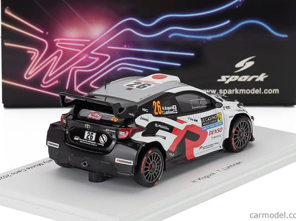 Toyota Yaris GR RALLY2 Hybrid Team Toyota Gazoo Racing Wrt NG (night Version) N°26 Rally Montecarlo 2025 Hikaru Kogure - Topi Luhtinen 1:43 Spark Model biela