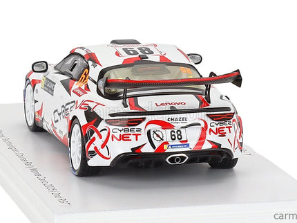 Renault Alpine A110 Rgt Team Chazel Technologies Course N°68 2. Miesto Rgt Class Rally Montecarlo 2025 Armand Fumal - Jules Escartefigue 1:43 Spark Model modrá biela