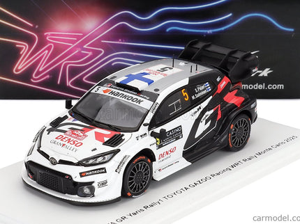 Toyota Yaris GR Hybrid RALLY1 Team Toyota Gazoo Racing Wrt N°5 Rally Montecarlo 2025 Sami Pajari - Marko Salminen 1:43 Spark Model biela