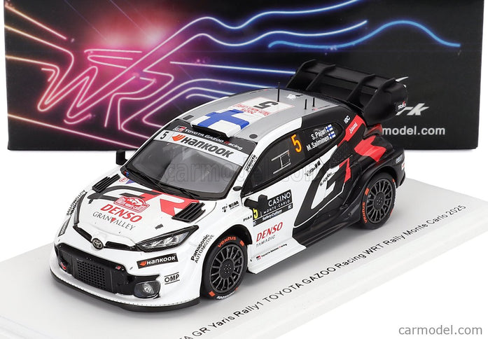 Toyota Yaris GR Hybrid RALLY1 Team Toyota Gazoo Racing Wrt N°5 Rally Montecarlo 2025 Sami Pajari - Marko Salminen 1:43 Spark Model biela