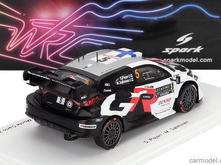 Toyota Yaris GR Hybrid RALLY1 Team Toyota Gazoo Racing Wrt N°5 Rally Montecarlo 2025 Sami Pajari - Marko Salminen 1:43 Spark Model biela