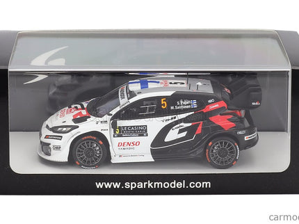 Toyota Yaris GR Hybrid RALLY1 Team Toyota Gazoo Racing Wrt N°5 Rally Montecarlo 2025 Sami Pajari - Marko Salminen 1:43 Spark Model biela
