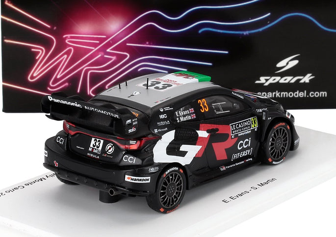 TOYOTA | YARIS GR RALLY1 TEAM GAZOO RACING WRT N 33 2nd RALLY MONTECARLO 2025 ELFYN EVANS - SCOTT MARTIN | BLACK