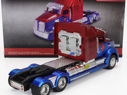 WESTERN STAR | 57X TRACTOR TRUCK SPIDERMAN 2009 | BLUE RED