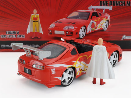 TOYOTA | SUPRA WITH ONE PUNCH MAN SAITAMA FIGURE 1995 | ORANGE