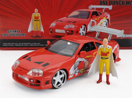 TOYOTA | SUPRA WITH ONE PUNCH MAN SAITAMA FIGURE 1995 | ORANGE