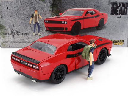 DODGE | CHALLENGER WITH THE WALKING DEAD GLENN FIGURE 2015 | RED BLACK