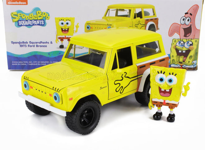 FORD USA | BRONCO WITH SQUAREPANTS SPONGEBOB FIGURE 1973 | YELLOW