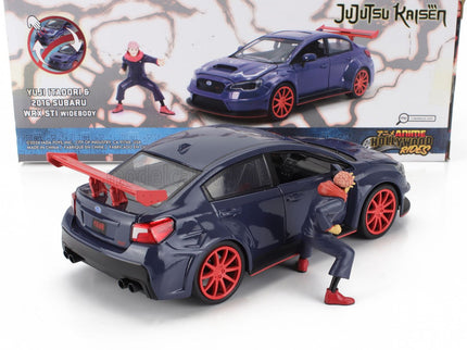 SUBARU | WRX STI WHITEBODY WITH JUJUTSU KAISEN YUJI ITADORI FIGURE 2016 | GREY