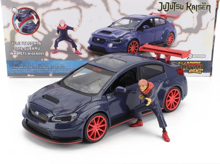 SUBARU | WRX STI WHITEBODY WITH JUJUTSU KAISEN YUJI ITADORI FIGURE 2016 | GREY