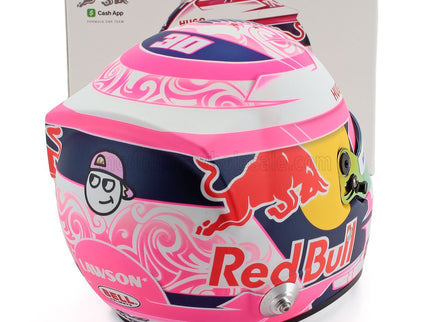 BELL HELMET | CASCO HELMET F1 LIAM LAWSON TEAM VISA CASH APP RACING BULLS N 30 SEASON 2025 | PINK WHITE BLUE