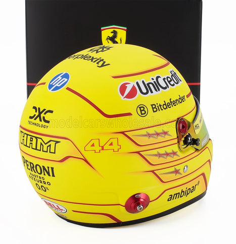 BELL HELMET | CASCO HELMET F1 LEWIS HAMILTON TEAM FERRARI HP N 44 SEASON 2025 | YELLOW