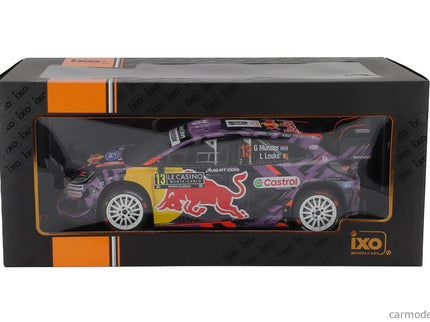 Ford Puma RALLY1 Team Ford M-Sport (night Version) N°13 Rally Montecarlo 2025 Louis Louka - Gregoire Munster 1:18 IXO Models modrá žltá červená