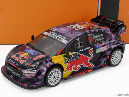 Ford Puma RALLY1 Team Ford M-Sport N°55 Rally Montecarlo 2025 Joshua Mcerlean - Eoin Treacy 1:18 IXO Models modrá žltá červená