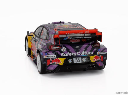 Ford Puma RALLY1 Team Ford M-Sport N°55 Rally Montecarlo 2025 Joshua Mcerlean - Eoin Treacy 1:18 IXO Models modrá žltá červená