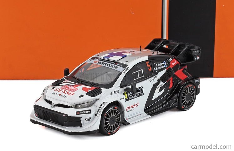 Toyota Yaris GR Hybrid RALLY1 Team Toyota Gazoo Racing WRT2 N°5 Rally Montecarlo 2025 Sami Pajari - Marko Salminen 1:43 IXO Models biela čierna červená