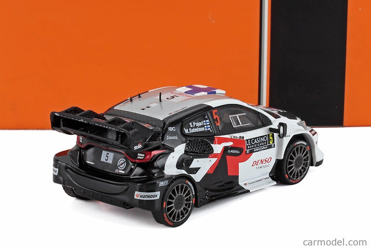 Toyota Yaris GR Hybrid RALLY1 Team Toyota Gazoo Racing WRT2 N°5 Rally Montecarlo 2025 Sami Pajari - Marko Salminen 1:43 IXO Models biela čierna červená