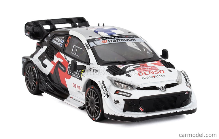 Toyota Yaris GR Hybrid RALLY1 Team Toyota Gazoo Racing WRT2 N°5 Rally Montecarlo 2025 Sami Pajari - Marko Salminen 1:43 IXO Models biela čierna červená