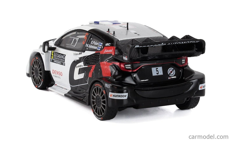 Toyota Yaris GR Hybrid RALLY1 Team Toyota Gazoo Racing WRT2 N°5 Rally Montecarlo 2025 Sami Pajari - Marko Salminen 1:43 IXO Models biela čierna červená