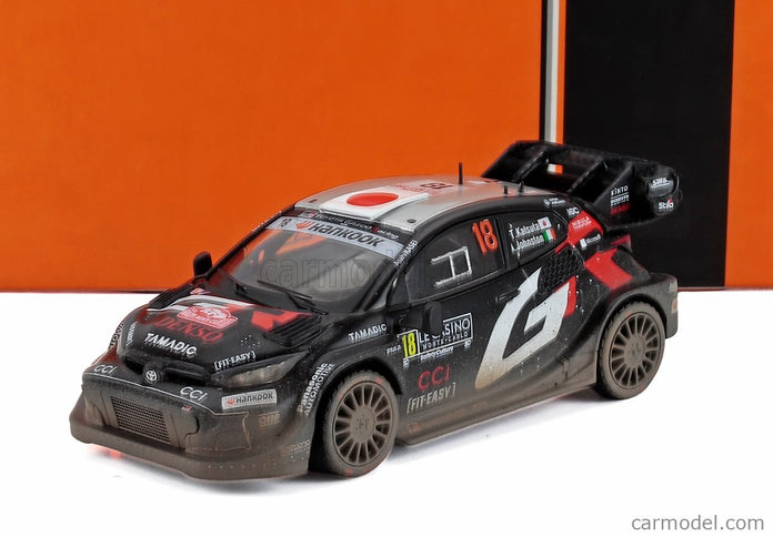 Toyota Yaris GR Hybrid RALLY1 Team Toyota Racing N°18 Rally Montecarlo 2025 Aaronh Johnston - Takamoto Katsuka 1:43 IXO Models čierna