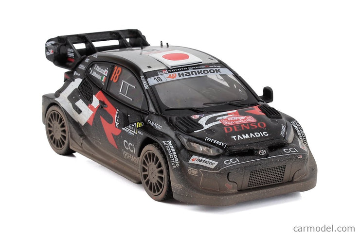 Toyota Yaris GR Hybrid RALLY1 Team Toyota Racing N°18 Rally Montecarlo 2025 Aaronh Johnston - Takamoto Katsuka 1:43 IXO Models čierna