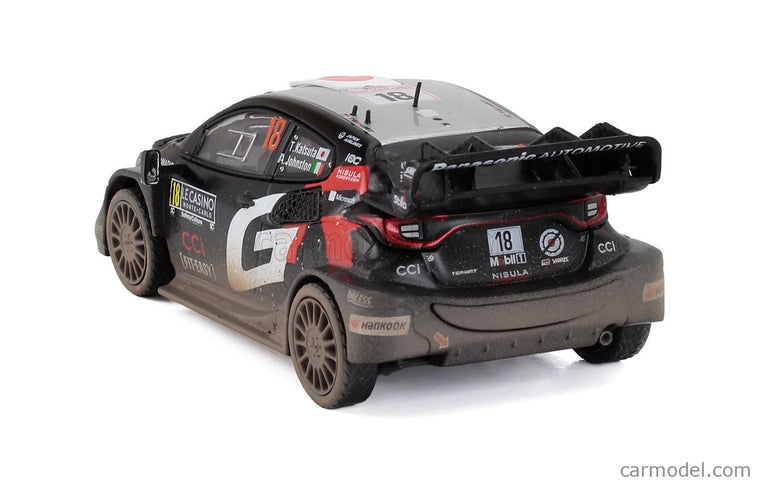 Toyota Yaris GR Hybrid RALLY1 Team Toyota Racing N°18 Rally Montecarlo 2025 Aaronh Johnston - Takamoto Katsuka 1:43 IXO Models čierna
