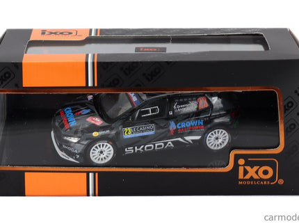 Skoda Fabia RS RALLY2 Team Skoda Motorsport N°23 Rally Montecarlo 2025 Gus Greensmith - Konstantin Aleksandrov 1:43 IXO Models čierna biela