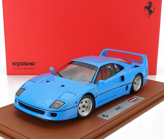 FERRARI | F40 1987 - CON VETRINA - WITH SHOWCASE | AZZURRO - LIGHT BLUE