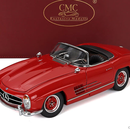 Mercedes Benz 300SL Roadster Spider Open (W198) 1954 1:18 CMC červená