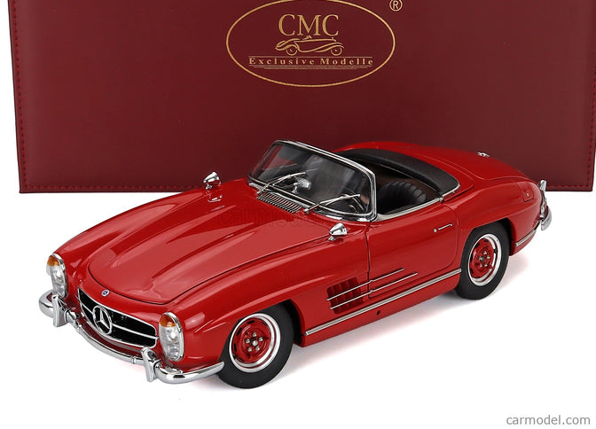 Mercedes Benz 300SL Roadster Spider Open (W198) 1954 1:18 CMC červená