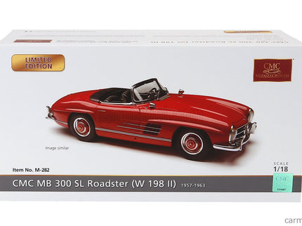 Mercedes Benz 300SL Roadster Spider Open (W198) 1954 1:18 CMC červená