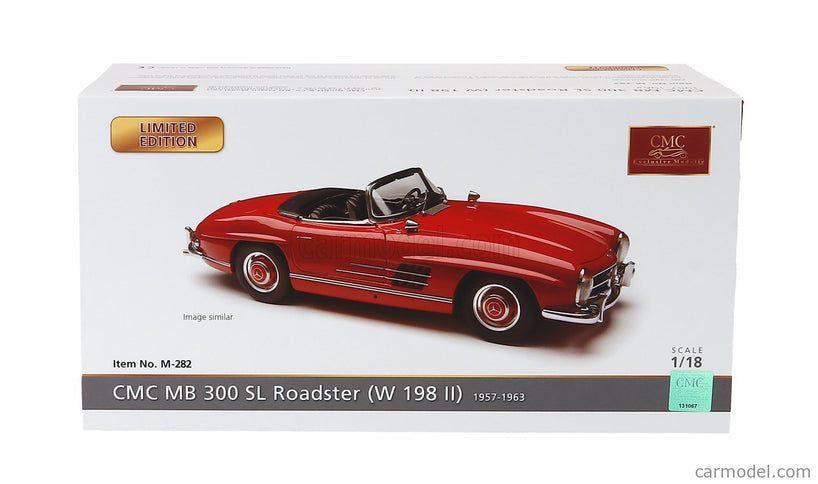Mercedes Benz 300SL Roadster Spider Open (W198) 1954 1:18 CMC červená