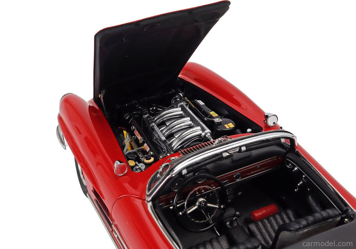 Mercedes Benz 300SL Roadster Spider Open (W198) 1954 1:18 CMC červená
